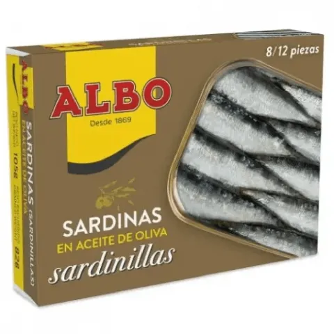 Сардини ALBO 105г з/б в олив. олії дрібні И952 (Іспанія)