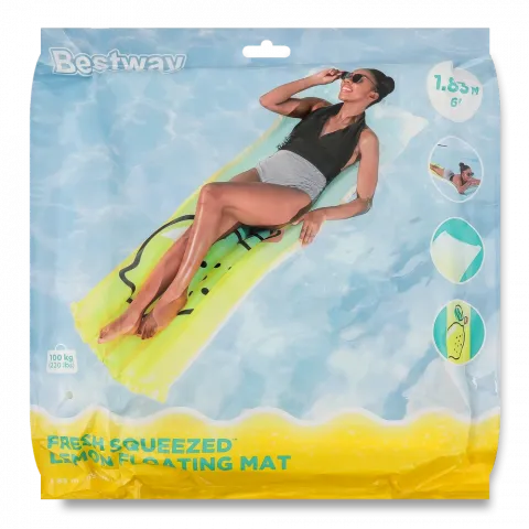 Бествей 44122 Матрац д/плавання 183х69см Fresh Lemon