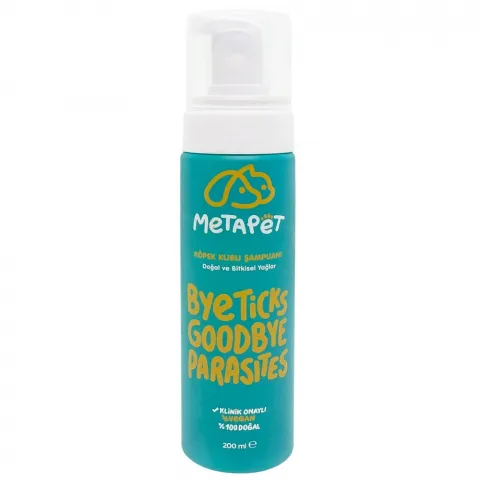 Шампунь д/собак Metapet 200 мл Bye Ticks Goodbye Parasites пінний(Туреччина)