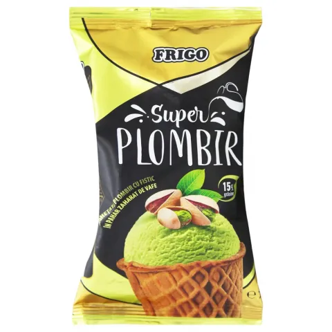 Морозиво FRIGO 75 г Супер пломбір з фісташками у цукровому стакані (Молдова) И800