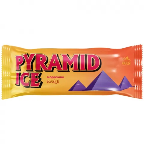 Морозиво Holdi 70 г Pyramid Ice Шоколадна тарта-вишня
