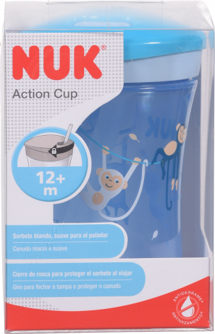 Поїльник Nuk 230 мл Evolution Action Cup д/хлопч.