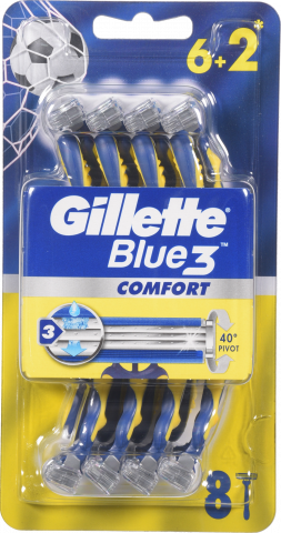 Станок однораз. д/гоління Gillette 6+2 шт. Blue 3