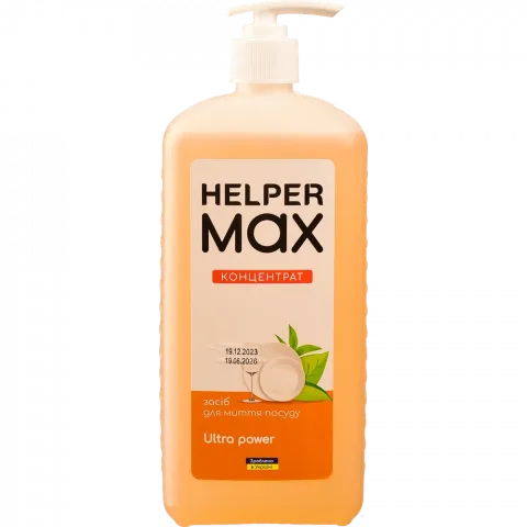 Засіб д/миття посуду Helper Max 1 л Ultra Power концентрат