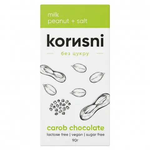 Шок Korusni 90 г мол. Арахіс-сіль