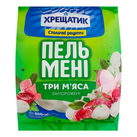 Пельмені Хрещатик 800 г Три м`яса