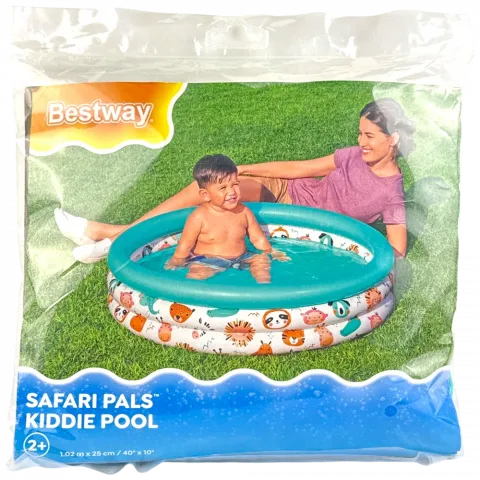 Бествей 51008 дит. надувний басейн 102х25см Safari Pals