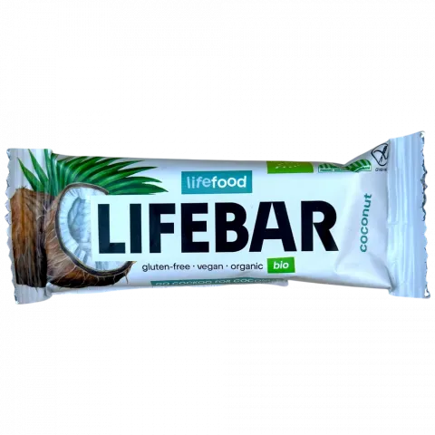 Батончик Lifefood 47 г з кокосом органіч.