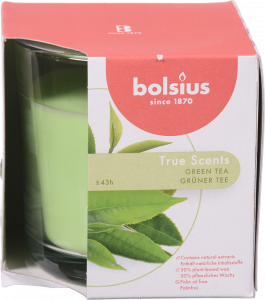 Свіча Bolsius в скл. аром. 95/95 True Scents зелений чай арт. 101925240443