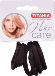 Зажим д/волосся Titania мал. 6 шт. коричневий 7869