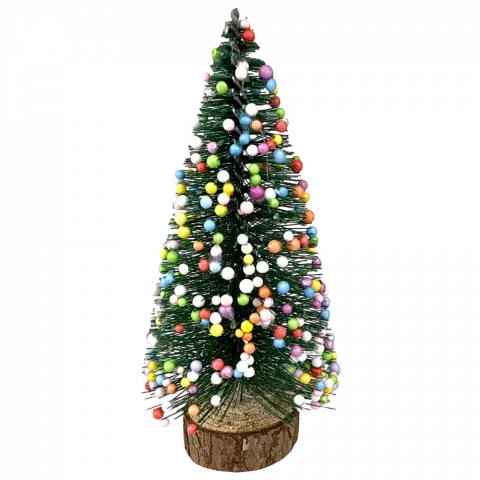 Ялинка настільна зелена с декором 15 см арт. QY-041 9245 И108