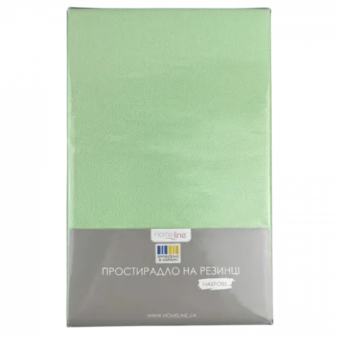 Простерадло HomeLine мар. н/рез. 160х200см 130г/м2 салат.