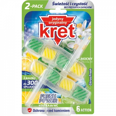 Освіжувач для унітазу Kret Citrus Fresh 2x40г И215(Польща)