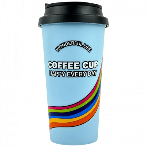 Стакан з кришкою 450 мл пластик арт. YD-10-16798 И368