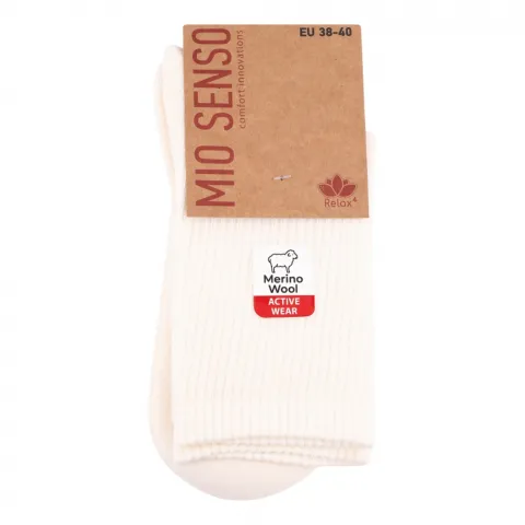 Шкарпетки жін. н/марх. MioSenso WM631HW/Lx молочні р.38-40