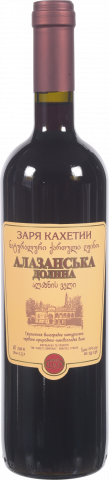 Вино Зоря Кахетії Алазанська долина 0,75 л н/сол. червон.