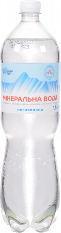 Вода Українська зірка 1,5 л б/газ. Вівас