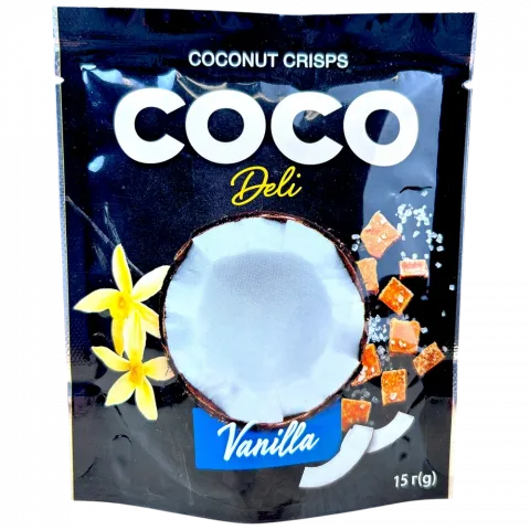 Чипси кокосові Coco Deli 15 г з ваніллю