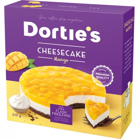 Чізкейк DORTIES манговий 510г И860 (Чехія)