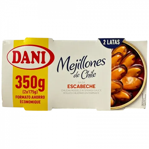 Мідії чилійські DANI 2х175г в іспан.соусі з/б И667 Іспанія