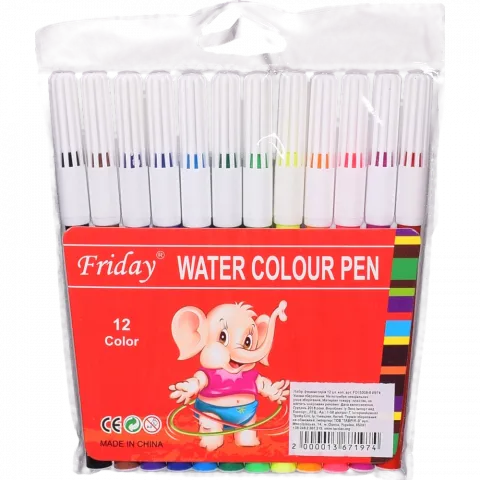 Набір фломастерів 12 шт. кол. арт. FD15008-6 И974