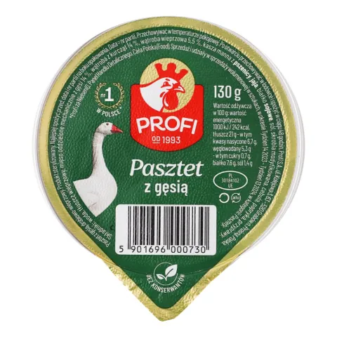Паштет Profi 130 г з гусячим м`ясом И730 (Польща)