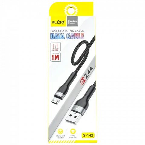 Кабель для передачі даних, 1м Android-Mirco USB, S-142 арт. 17488-12 И857