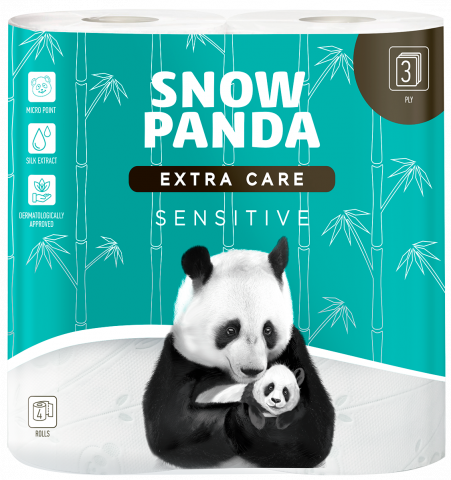 Туал. папір Сніжна панда 4 шт. Extra care Sens
