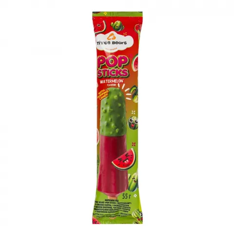 Морозиво Три Ведмеді 55 г лід Pop sticks Кавун