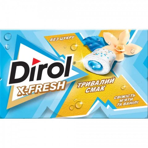 Жув. гумка Dirol X-Fresh 19,5 г свіжість м`яти та ванілі