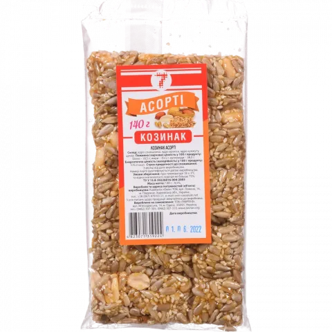 Козинак 7` 140 г Асорті`