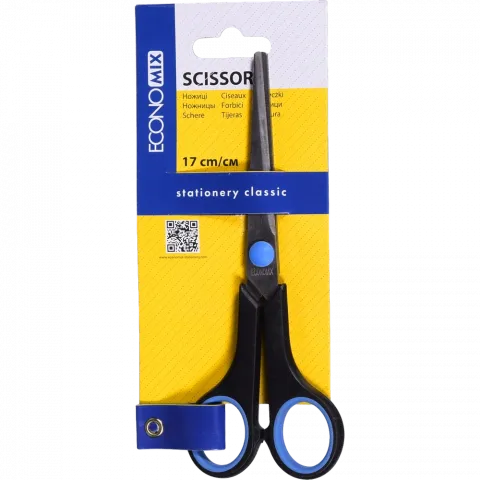 Ножиці17 см ручки з гум. встав. E40402