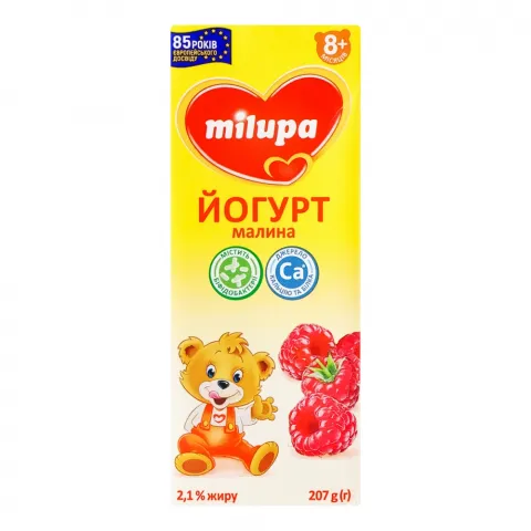 Біфідойогурт Мілупа 2,5 207 г Малина