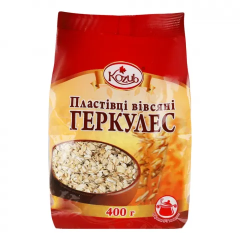 Пластівці Козуб 400 г пак. вівсяні Геркулес