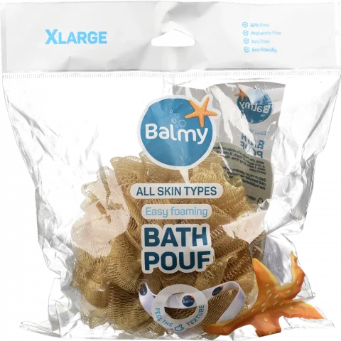Мочалка Balmy Naturel Бант синтетична,найбільша 02526
