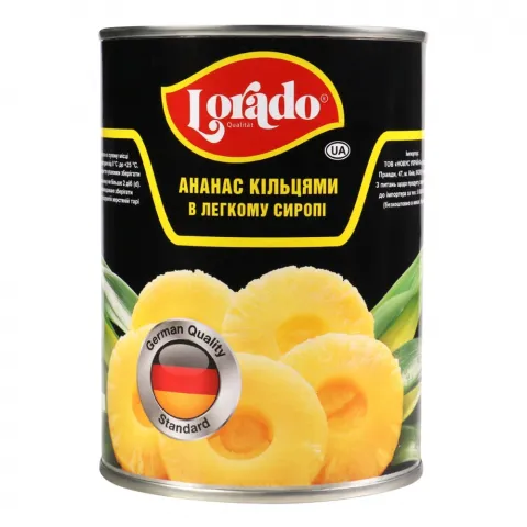 Конс Ананас Lorado 580 мл Кільця И019 (Таїланд)