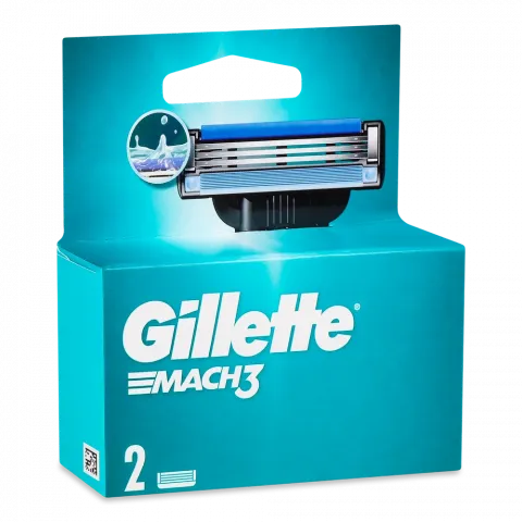 Картридж д/гоління Gillette Мак3 2 шт.