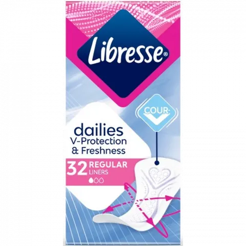 Прокладки щоден. Libresse 32 шт. Daily Fresh Plus Normal