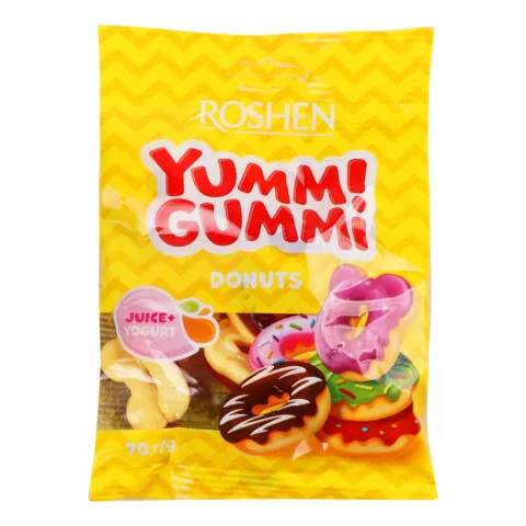 Жувальні Цукерки Рошен 70 г Yummi Gummi Donuts