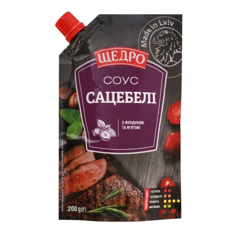 Соус Щедро 200 г д/пак. Сацебелі