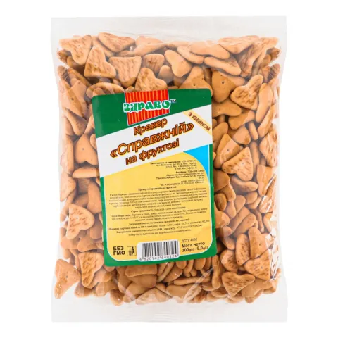 Крекери Здраво 300 г Справжні на фруктозі