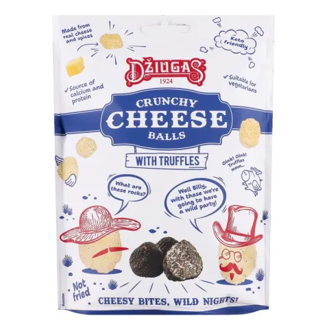 Кульки хруст. сух. сиру Dziugas 40г трюфелі (Литва)