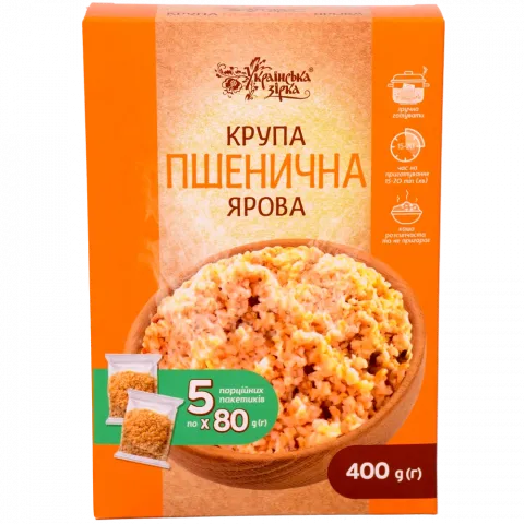 Крупа Українська зірка Пшенична 400 г вар./пак
