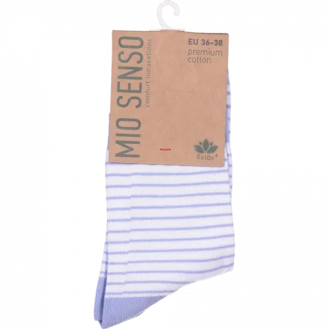 Шкарпетки жін. Міо Сенсо C500RF 392 білий/лаванда, р.36-38