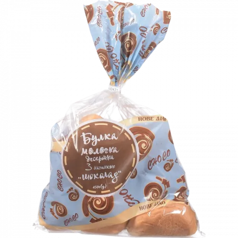 Булочка НД молочна десертна 10 шт. з наповнювачем