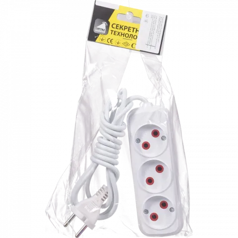 Секретні технології Подовжувач 3 вх./2 м/бз
