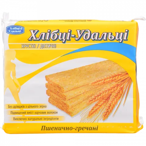 Хлібці Удальці 100 г пшенично-гречані