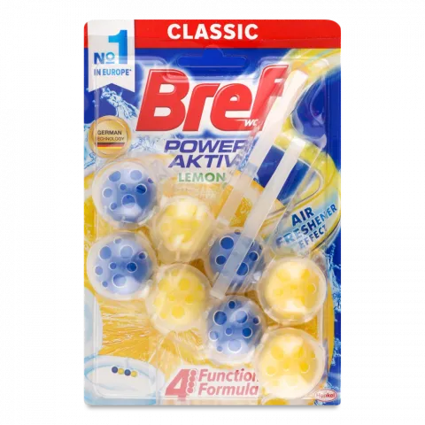 Освіж. д/унітазу Bref 2х50 г Дуо Актив Лимон