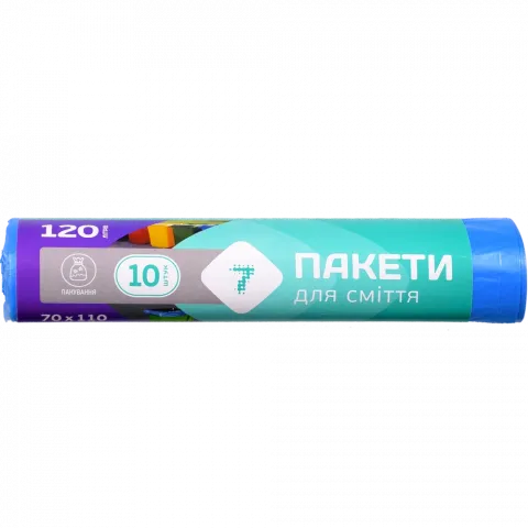 Пакет д/сміття 7` 120 л 10 шт.`
