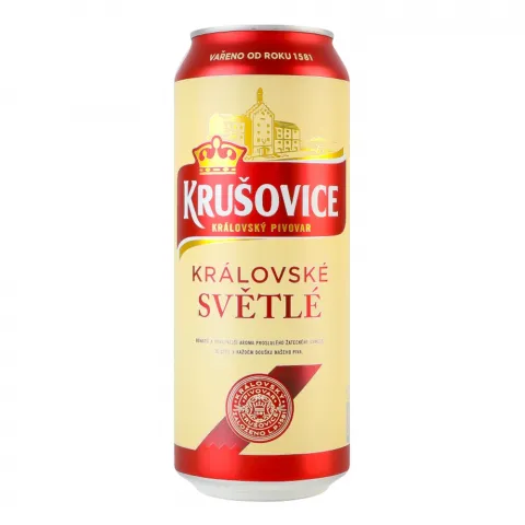 Пиво Крушовіце 0,5 л з/б Svetle